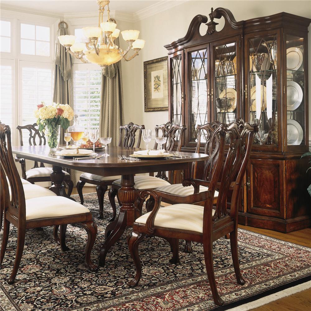 Cherry pedestal dining clearance table